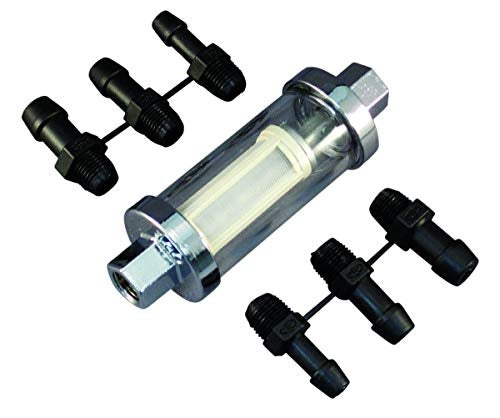 INLINE FUEL FILTER UNIVERSAL 1/4"-3/8"