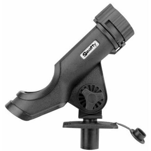 POWERLOCK ROD HOLDER - FLUSH MNT - BLACK