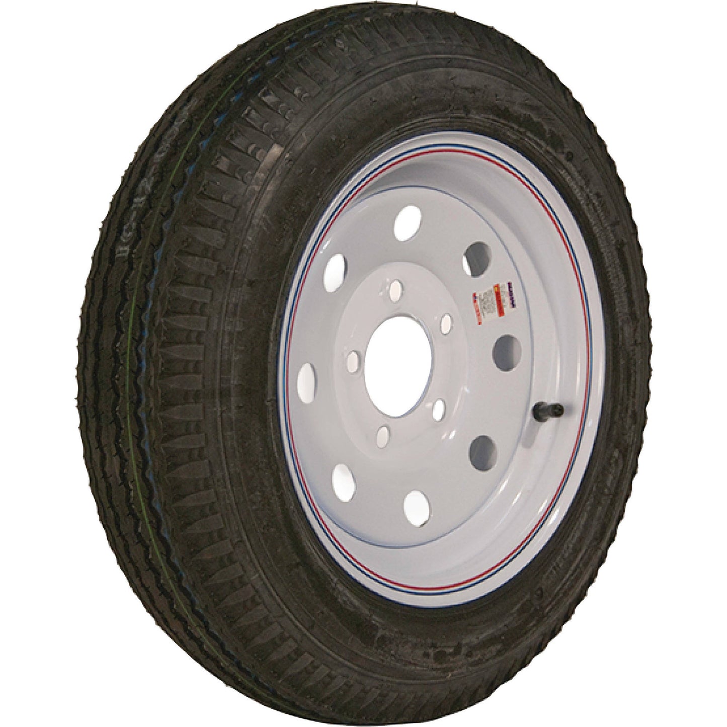TIRE & WHEEL 530-12"C WH MOD STRIPE 5LUG