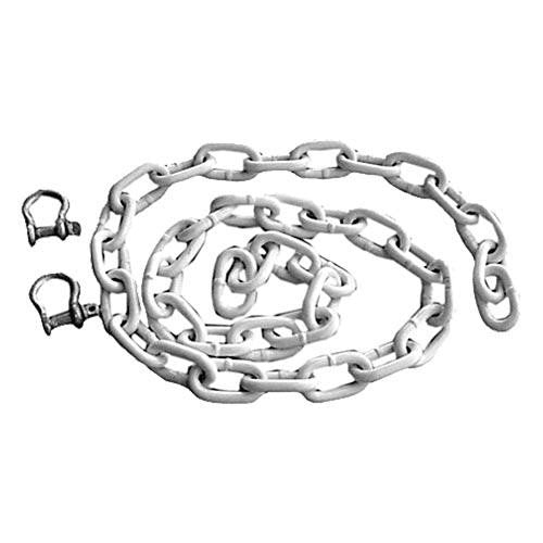 POLYMER CHAIN W/ SHACKLES - 1/4" X 4'