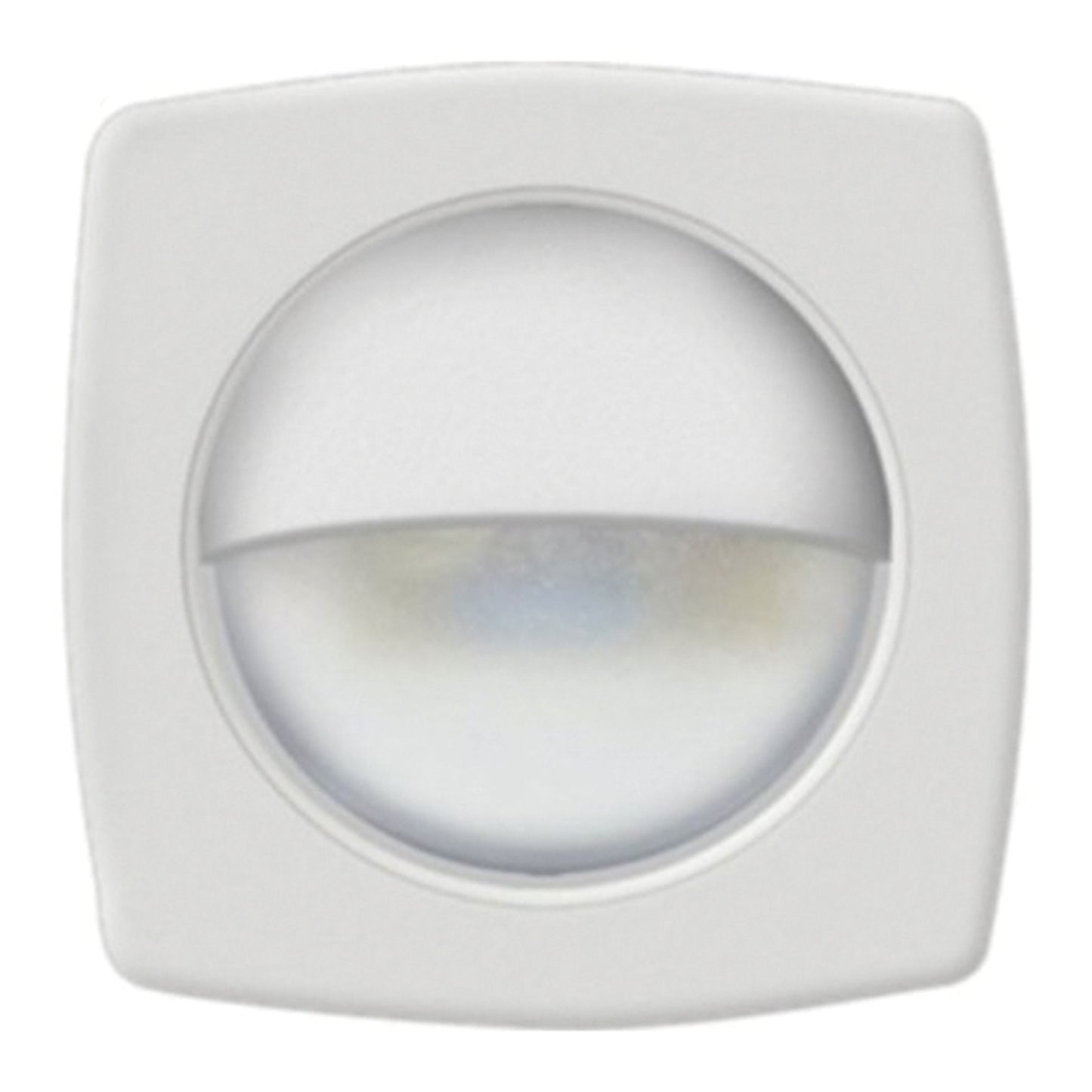 COURTESY LITE WHT LED SQR/WHT BZL