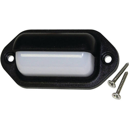 COURTESY LITE WHT LED OBLONG BLK/BZL