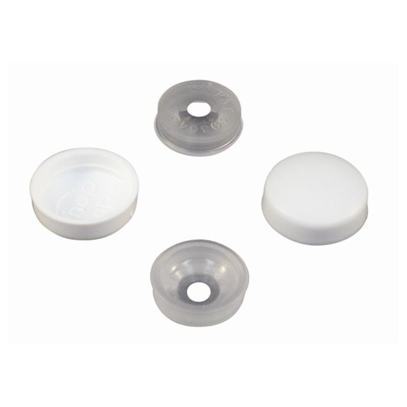 SNAP CAP #10 & 12 WHITE