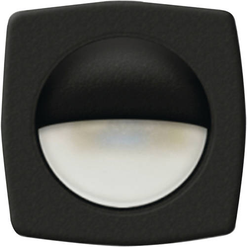 COURTESY LITE WHT LED SQR/BLK BZL