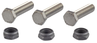 HEX BLT/NUT SS 3/8" 3PK