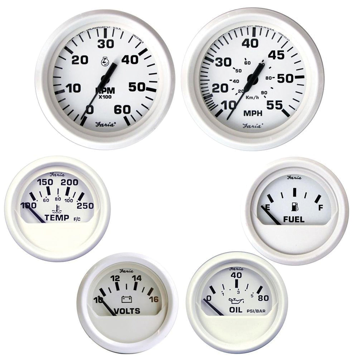 GAUGE SET INBD DRSS WHT