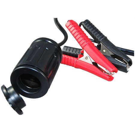 POWER SOCKET 6' WIRE W/BATTERY CLIP