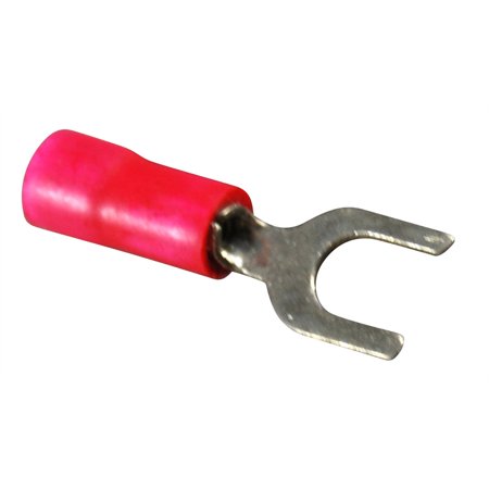 SPADE TERMINAL RED 22-18 AWG #10