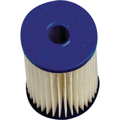 FLTR ELM 10MIC BLUE CAPS