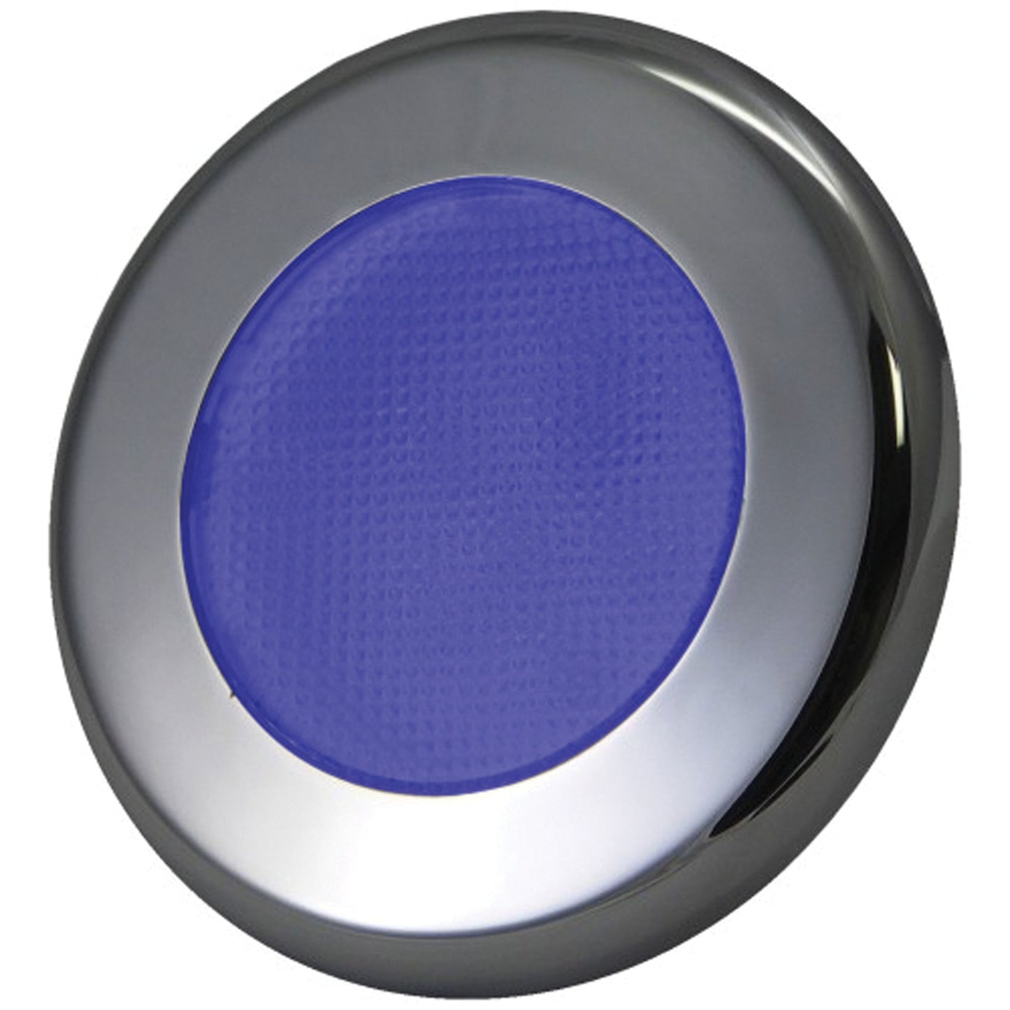 PUCK LITE RECESS MNT SS BZL 3" BLU LED