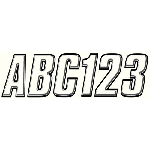 LETTER / NUMBER SET - WHITE & BLACK