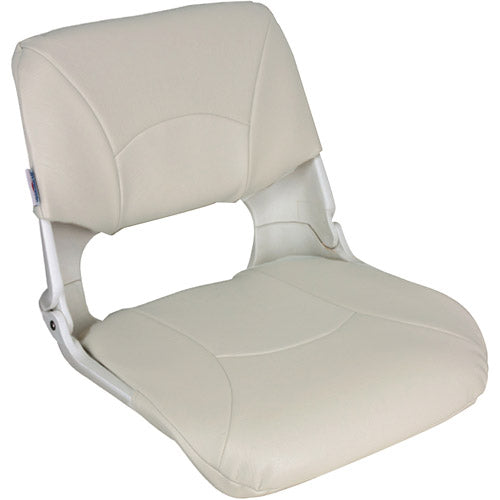 MOLDED FOLD SEAT WHT W/WHT CUSHION SET