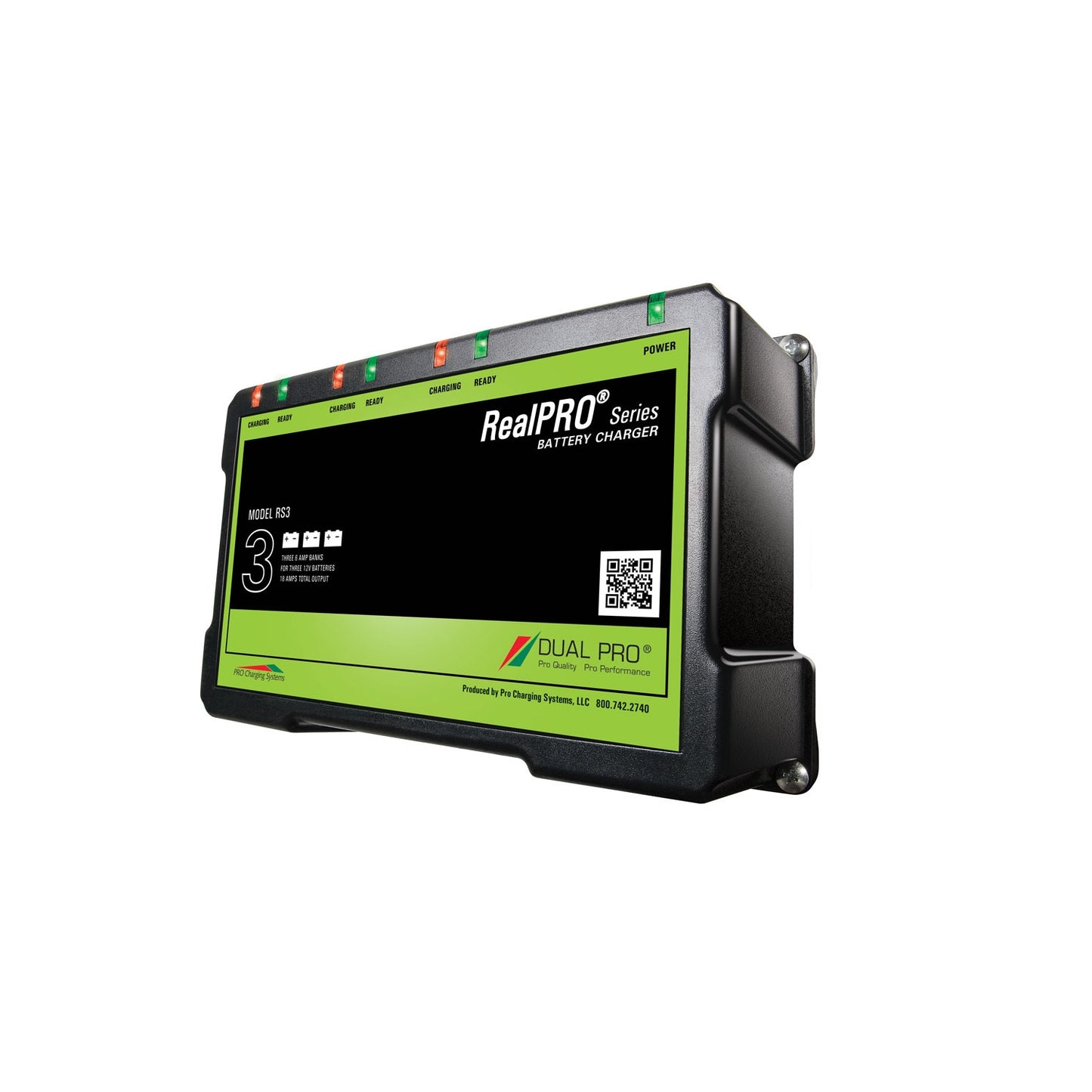 REAL PRO BATT CHARGER 3-BANK 18A