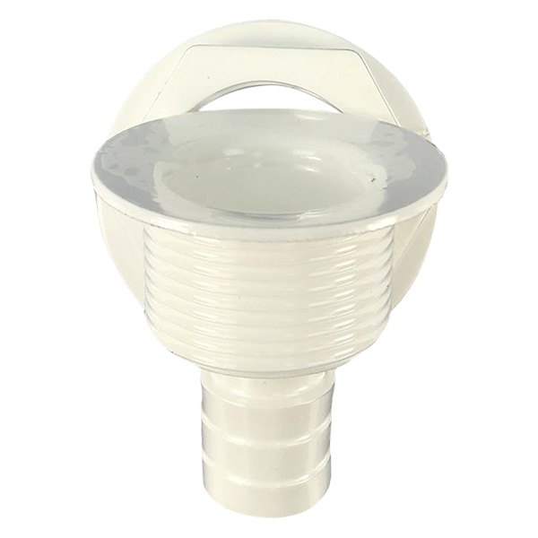 FLUSH DRAIN STRAIT CONCAVE HEAD WHT