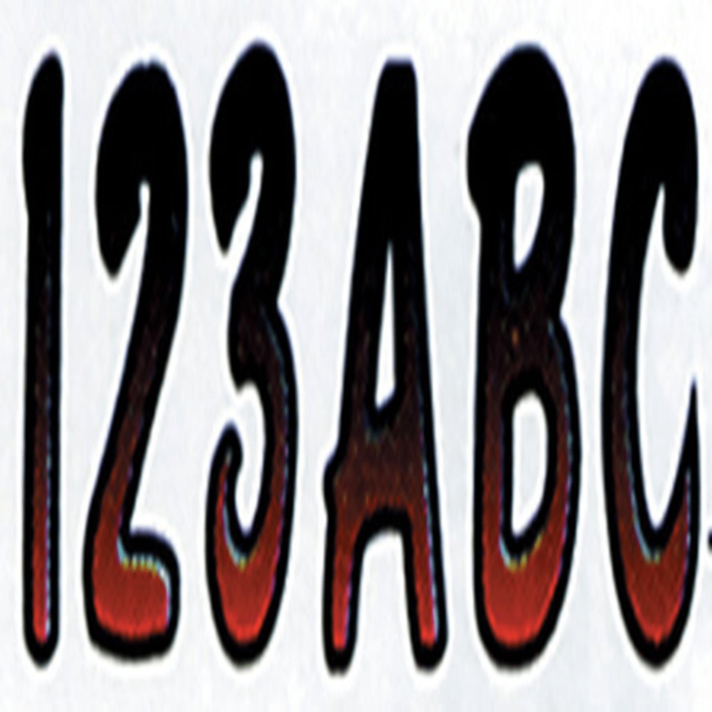 LETTER KIT RED W/BLACK