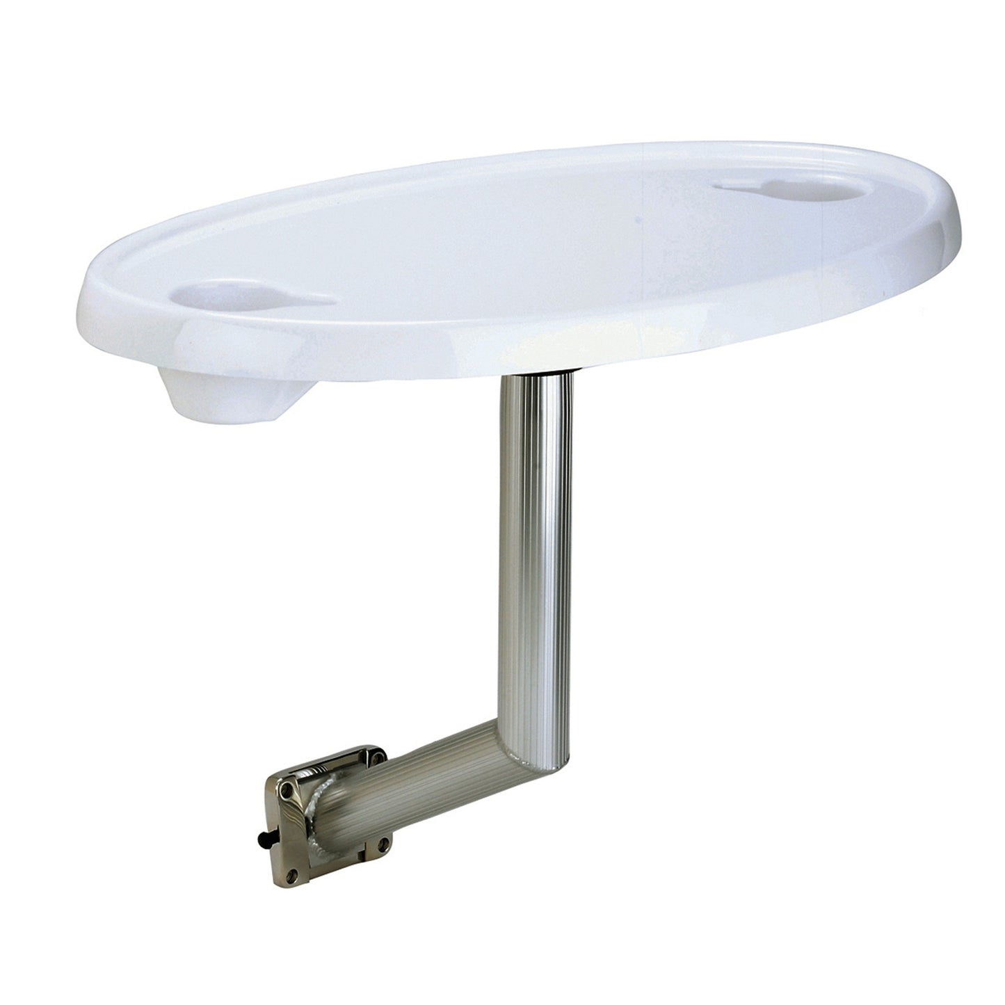 TABLE KIT SIDE MNT SS W/OVAL TABLE WHT