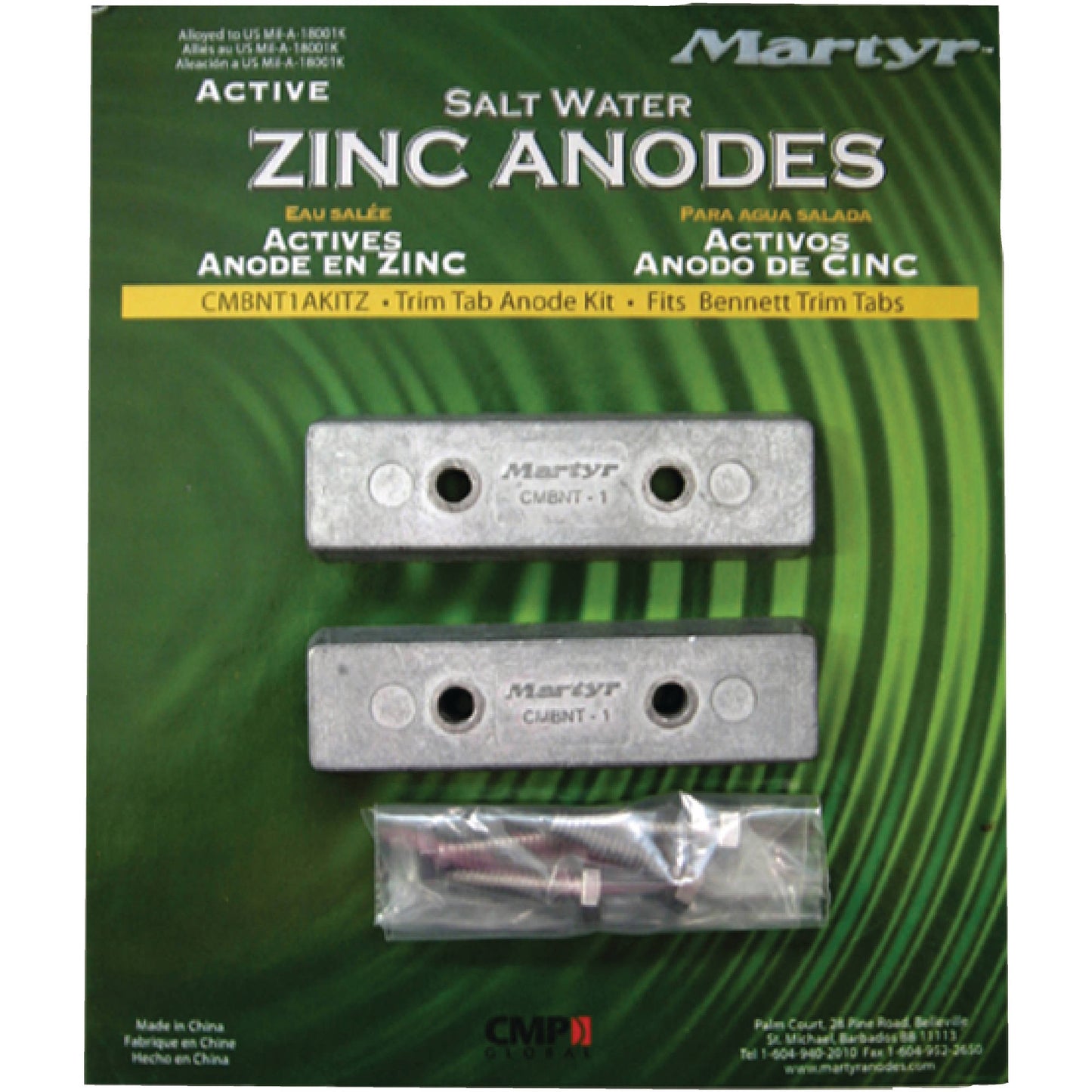 ANODE KT BENNETT TT ZINC