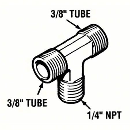 TEE 1/4NPTX3/8TBX2 3/BAG