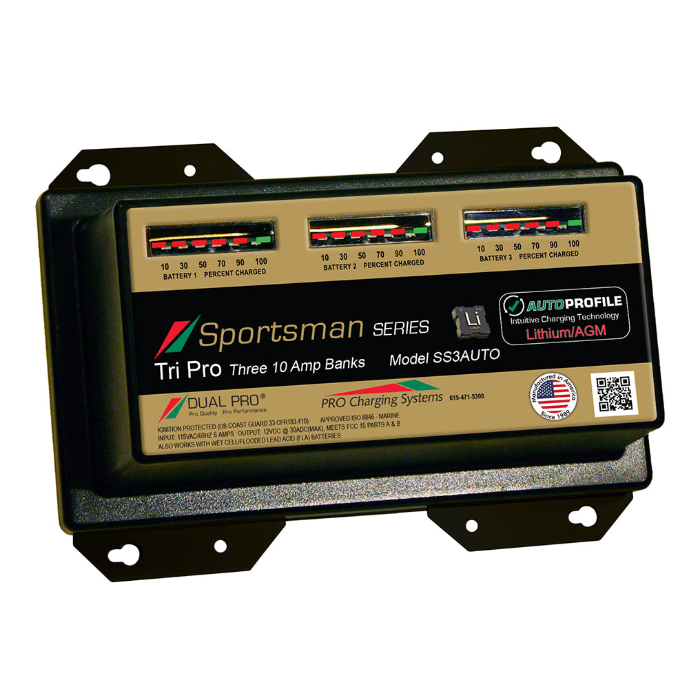 SPORTSMAN CHARGER LITHIUM/AGM 3-BANK 30A