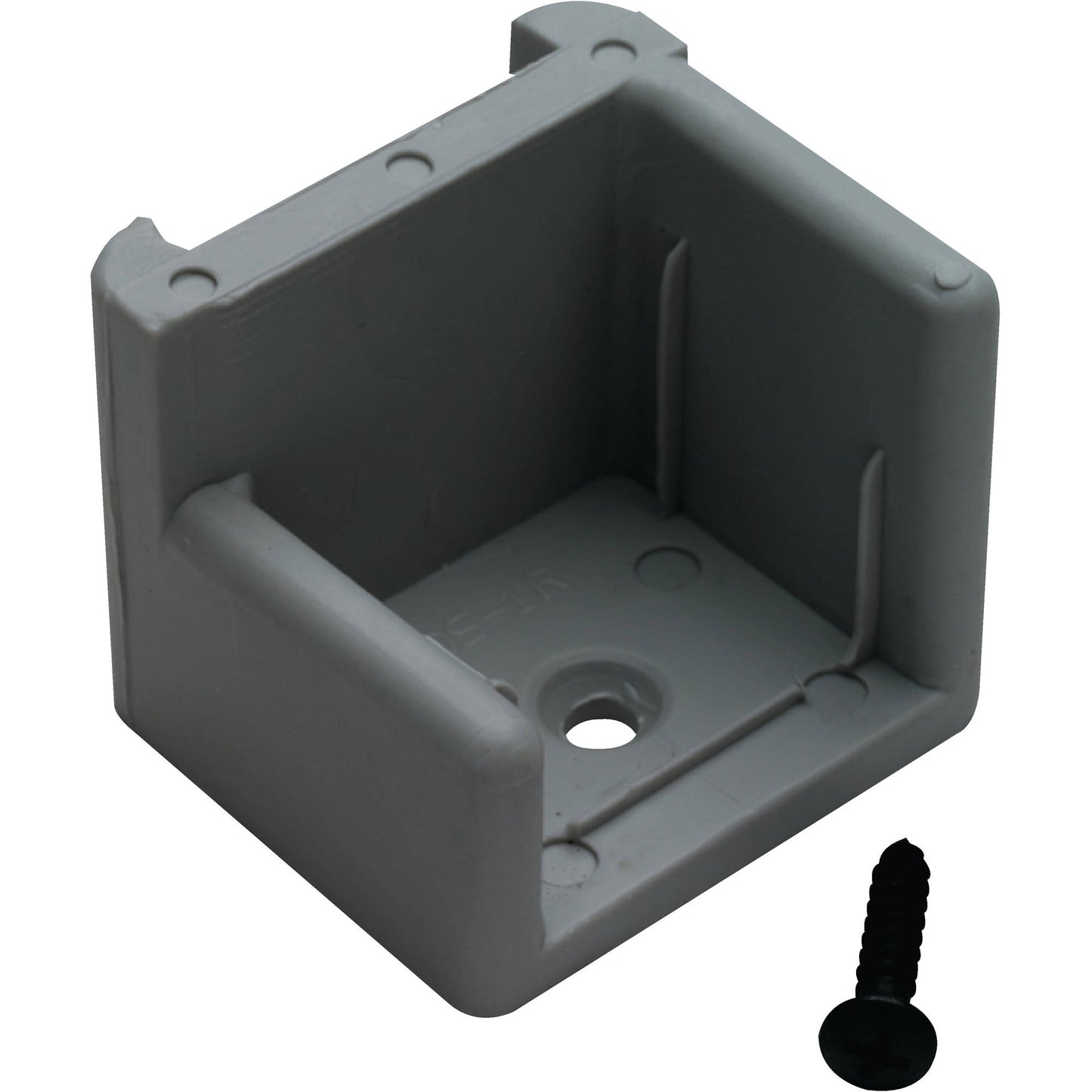 PONTOON DOOR STOP W/RIBS GRAY RIGHT