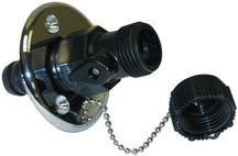 WASHDOWN FTG W/VALVE CHR