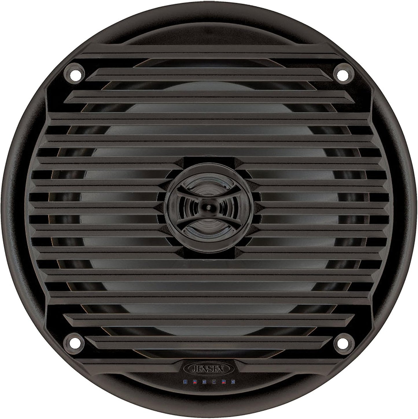 Jensen MS6007BR 6.5" Waterproof Marine Coaxial Speakers – Pair (Black)