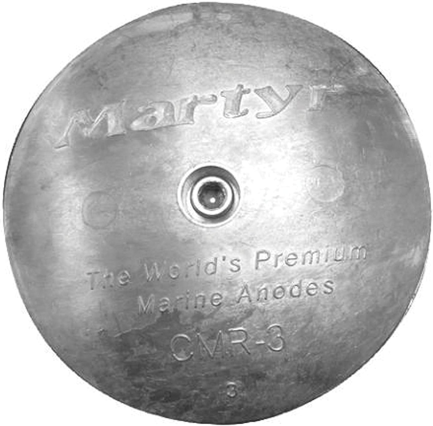 Martyr Aluminum Rudder Anode 3.75 Inch Diameter x 0.5 Inch Thickness Marine Corrosion Protection