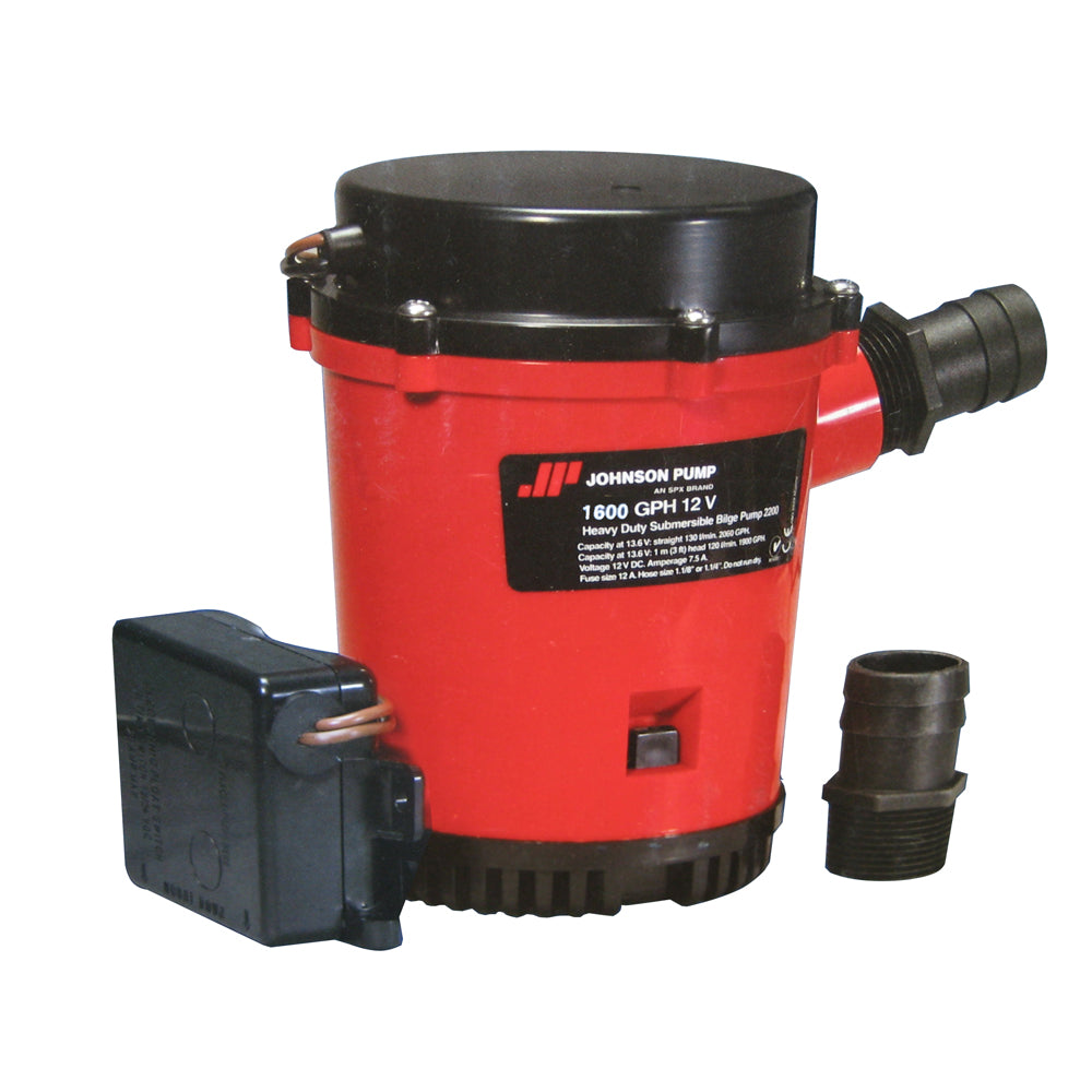 HD BILGE PUMP W/ULTIMA SWITCH 1600G 12V
