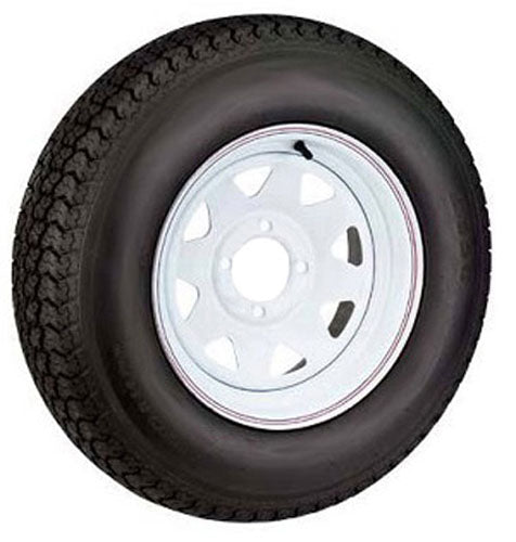 TIRE & WHEEL 530-12"B WH SPK STRIPE 4LUG
