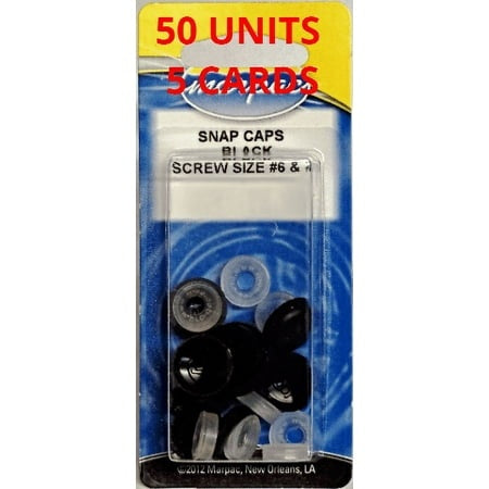 SNAP CAP #10 & 12 BLACK