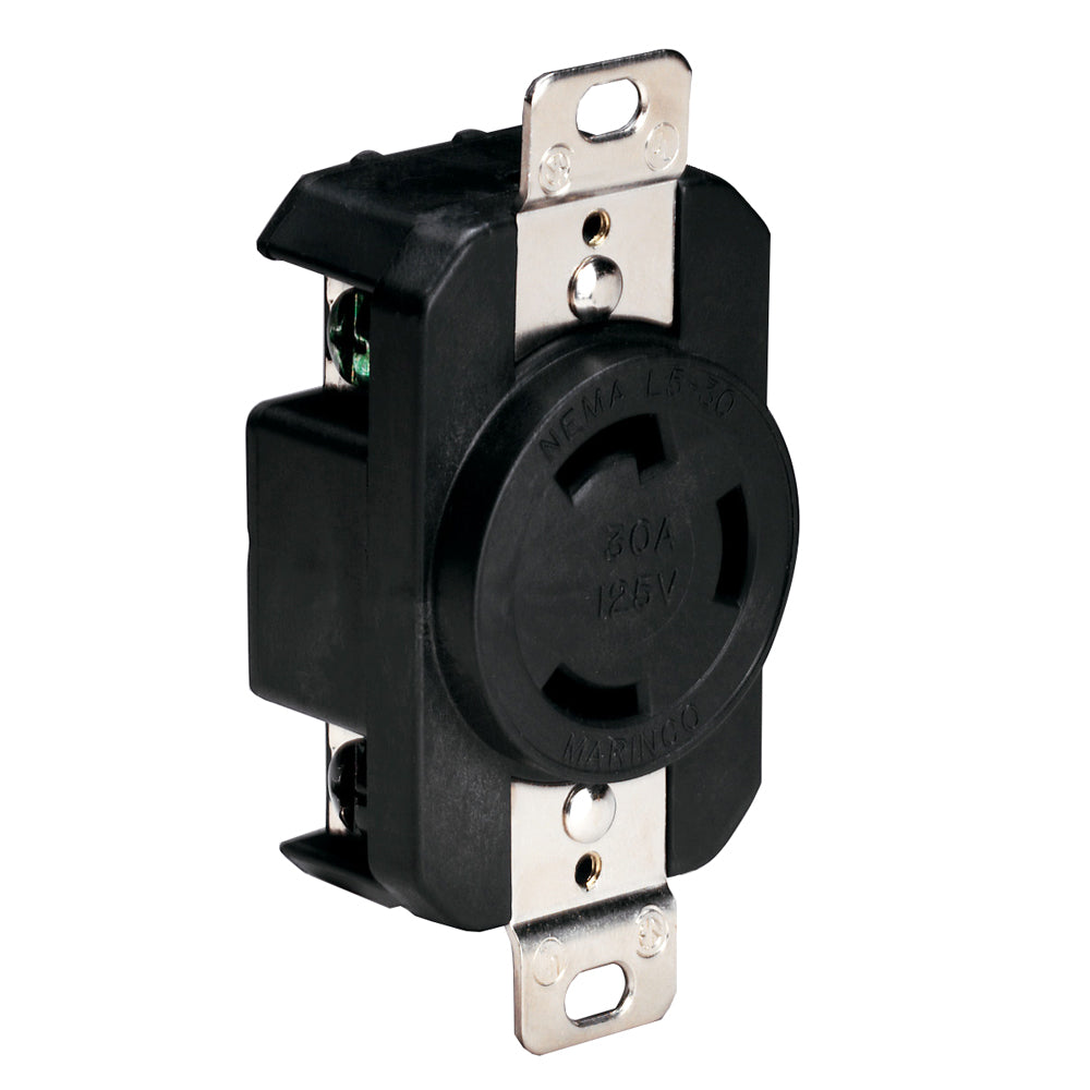 LOCKING FEMALE RECEPTACLE 30AMP 125V BLK