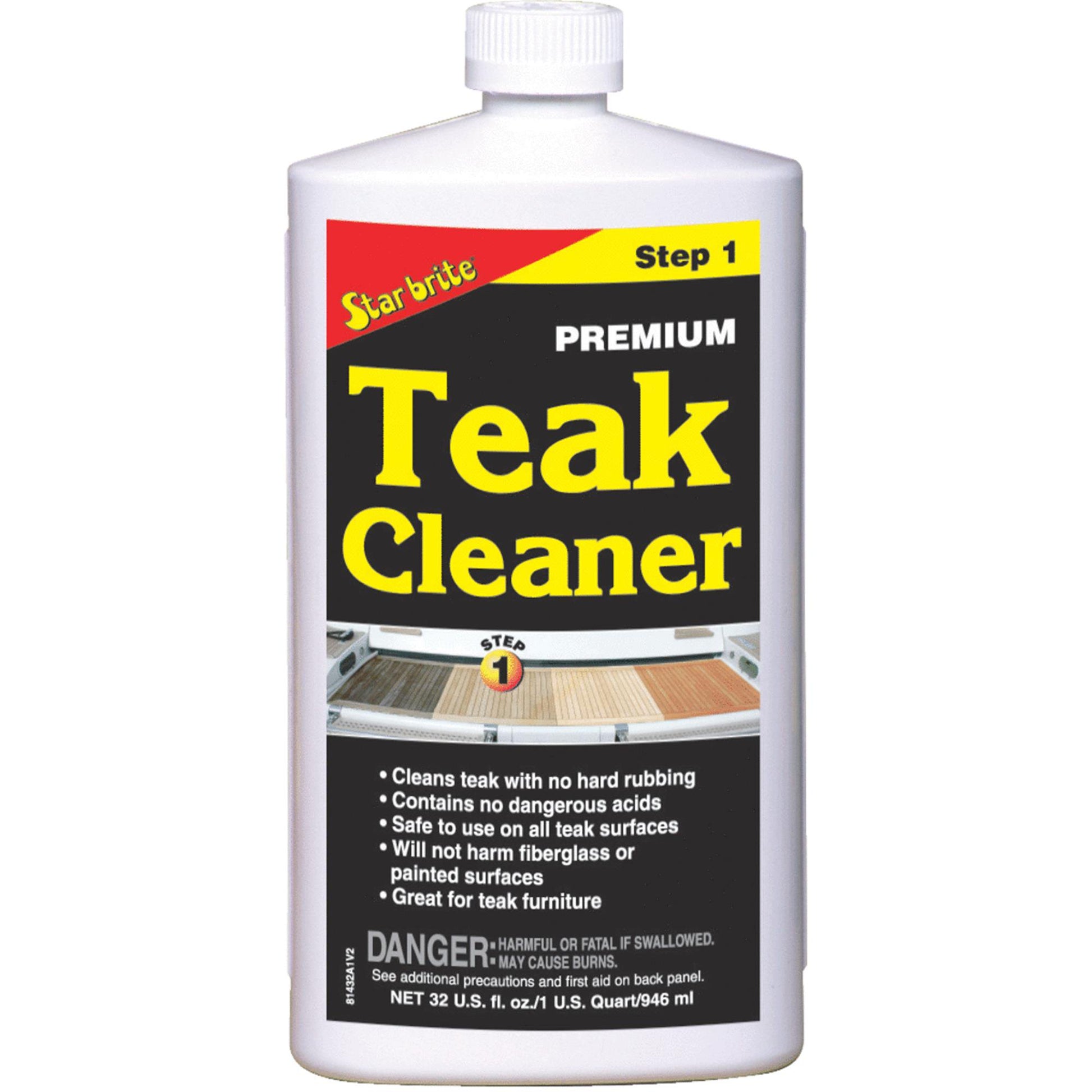 TEAK CLEANER STEP 1 QT