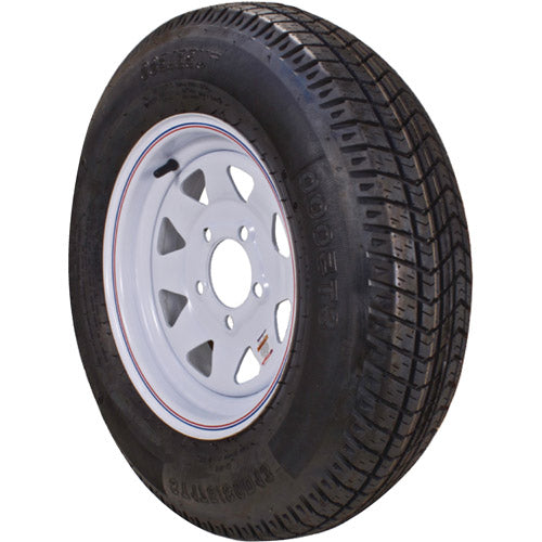 TIRE & WHEEL 480-12"B WH SPK STRIPE 4LUG