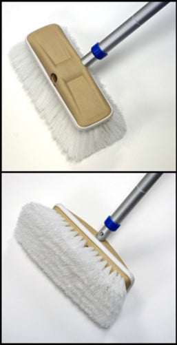 DELEXE BRUSH W/BUMPER - BRISTLE WHT FIRM