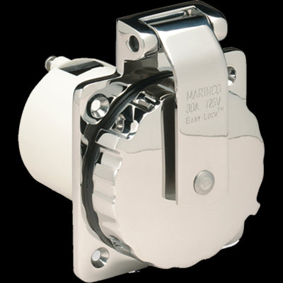 30AMP 125V POWER INLET SS