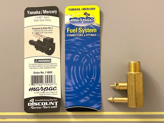 YAM MALE FUEL TANK CONN 1/4"NPT ML