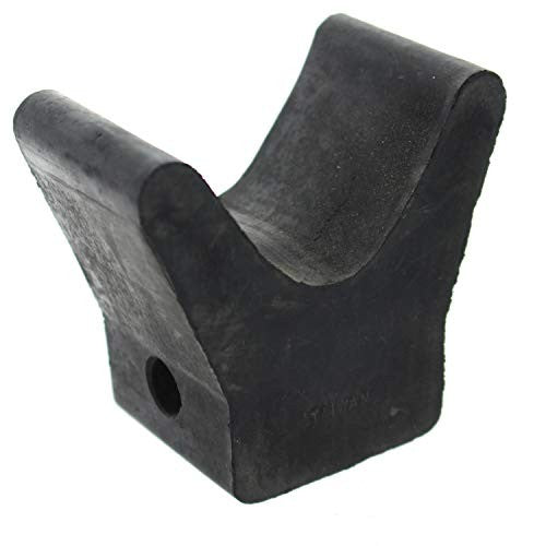 V-BOW STOP BLACK 2"X2" 1/2"