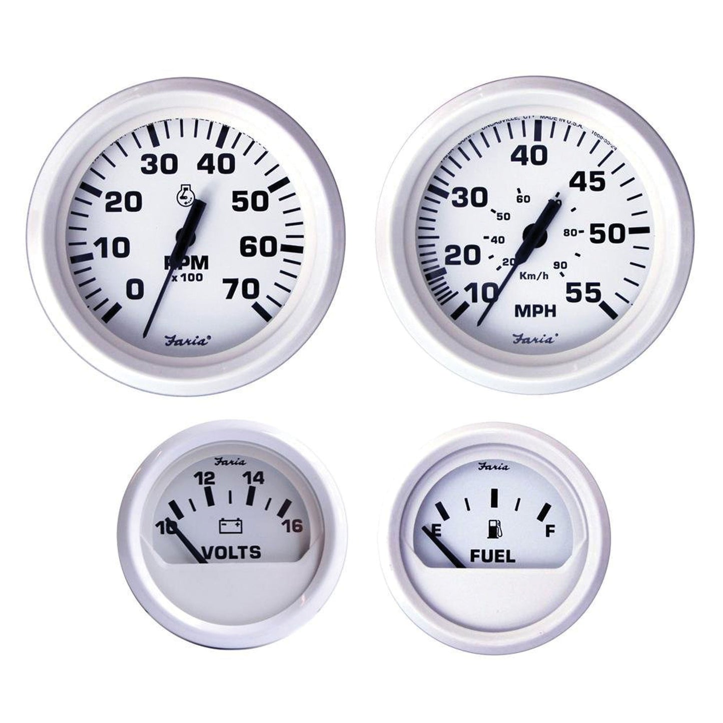 GAUGE SET O/B DRSS WHITE