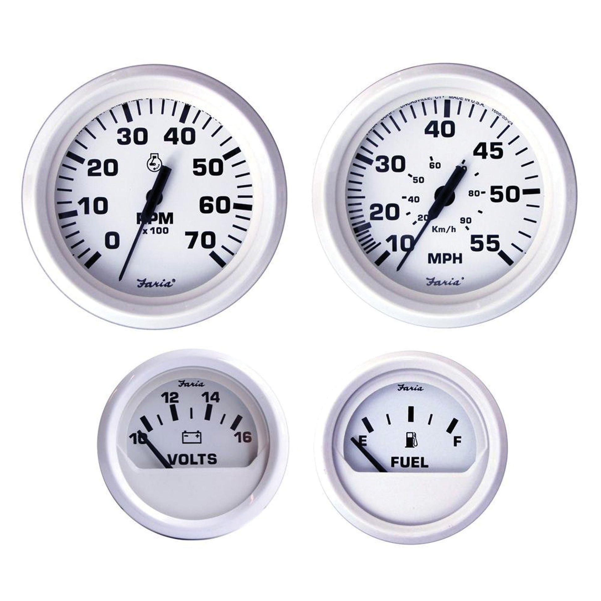 GAUGE SET O/B DRSS WHITE