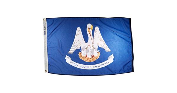 2X3 FT NYLGLO LA FLAG