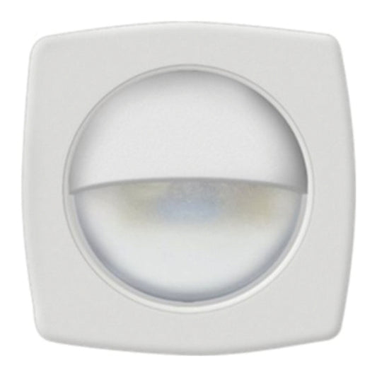 COURTESY LITE WHT LED SQR/WHT BZL