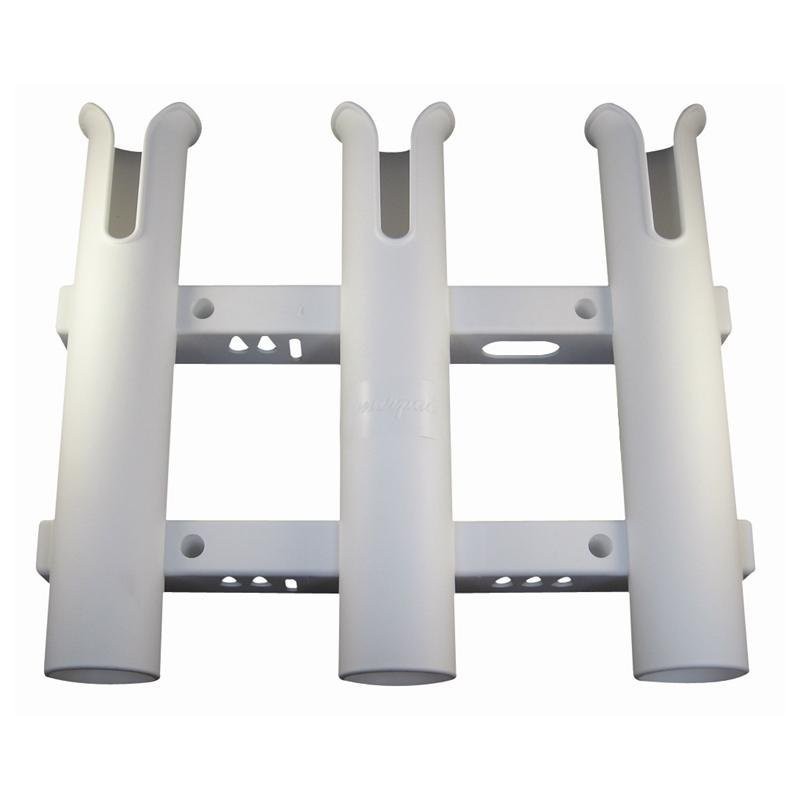 ROD RACK SIDE MOUNT 3 ROD WHT