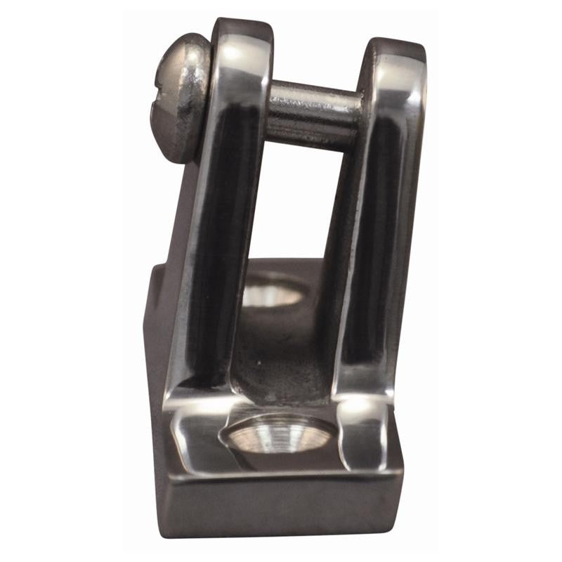 BIMINI TOP DECK HINGE SS ANGLED