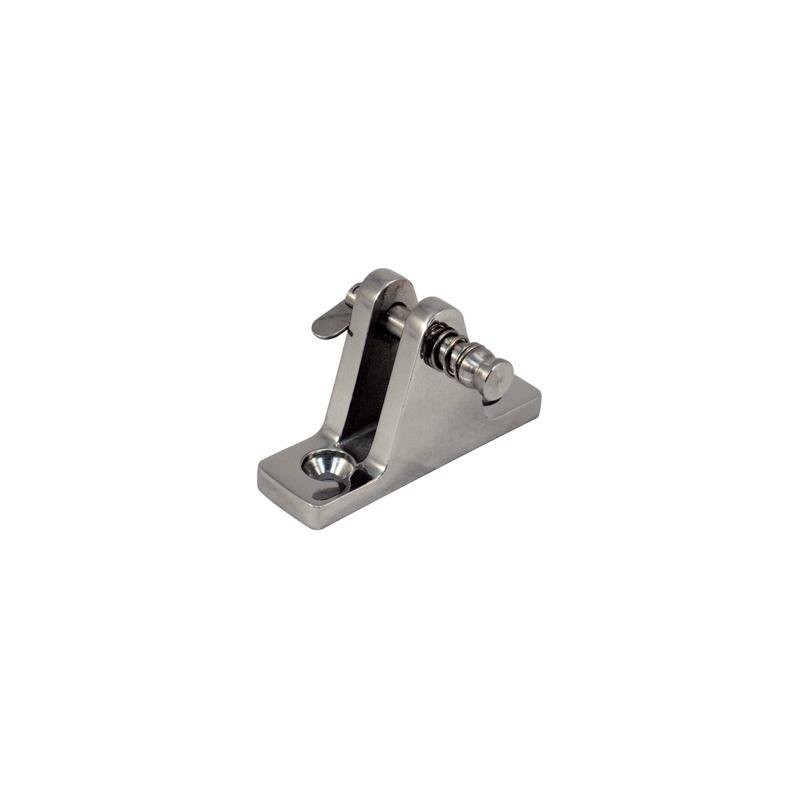 BIMINI TOP DECK HINGE SS W/REMOVABL PIN