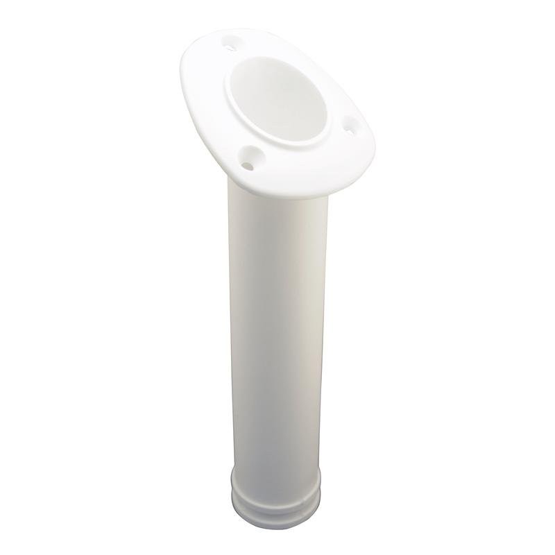 ROD HOLDER PLASTIC FLUSH MNT WHT