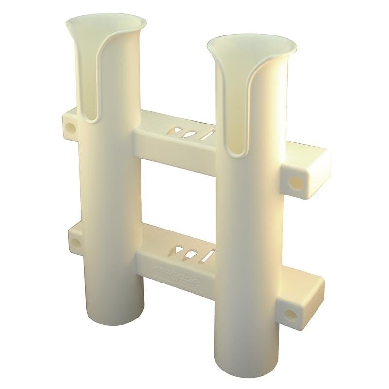 ROD RACK SIDE MOUNT 2 ROD WHT
