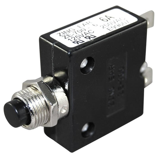 PUSH BUTTON BREAKER 6 AMP 2/CD