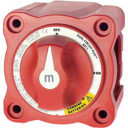 BATTERY SELECTOR SWITCH MINI DUAL CIRC +