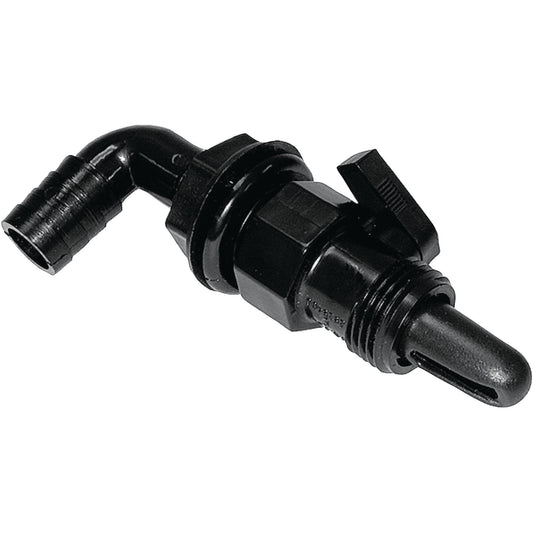 AERATOR SPRAY HEAD W/VALVE 90* BLK