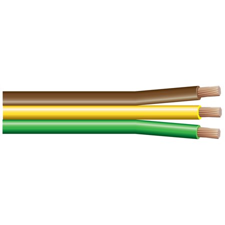 BONDED WIRE 14/3 AWG 100' BN/YL/GN